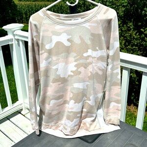 Fuzzy long sleeve top